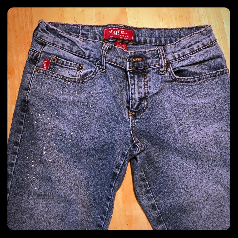 Size 5 rhinestone embellished jeans